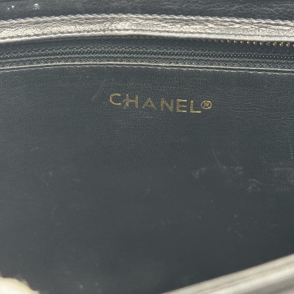 Chanel Lambskin Leather Shopping Chain Shoulder Bag Black 1 Series - Picture 15 of 16